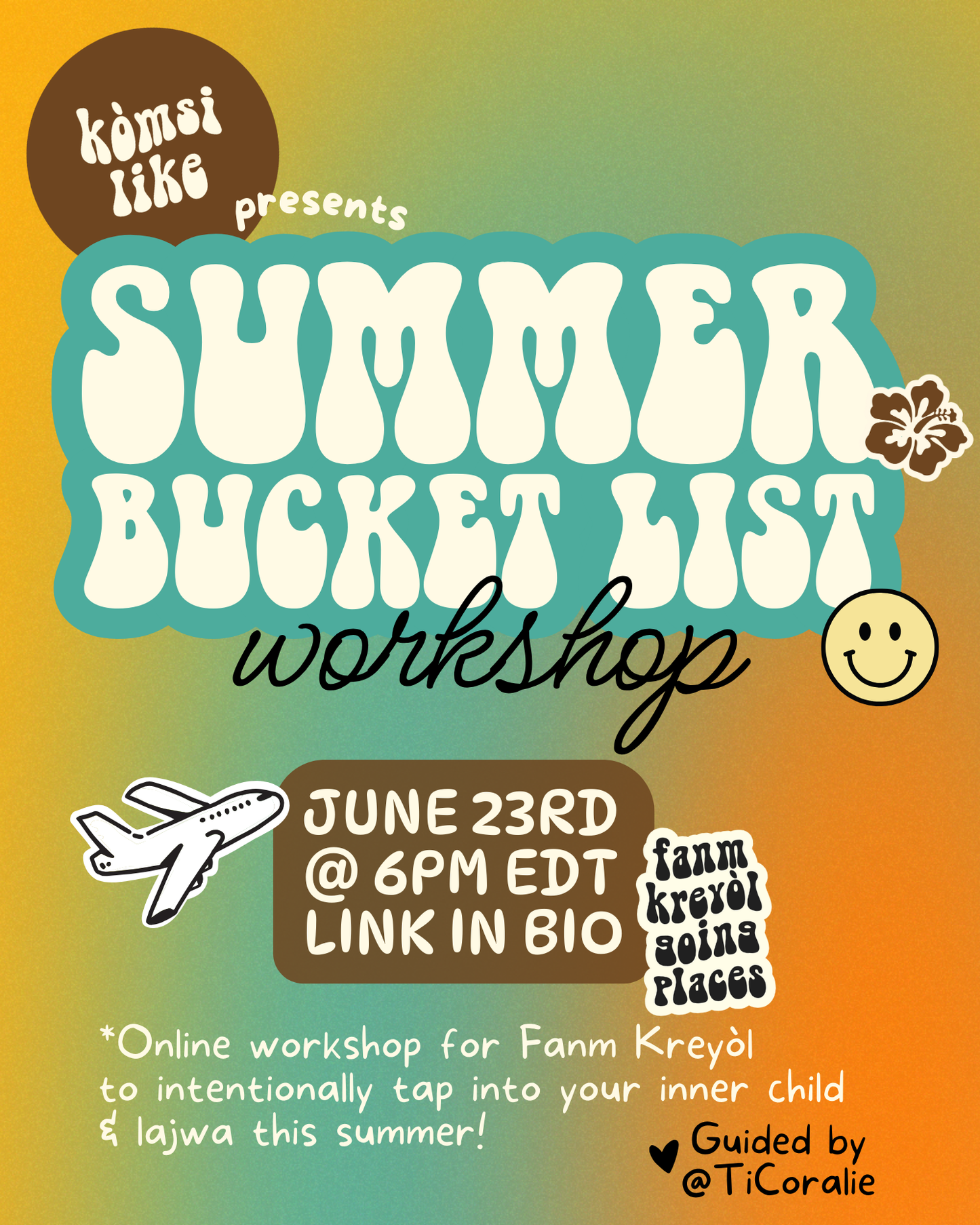 Summer Bucket List Workshop